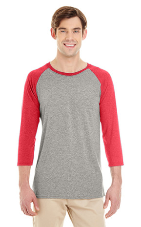 Jerzees Adult TRI-BLEND Baseball Raglan