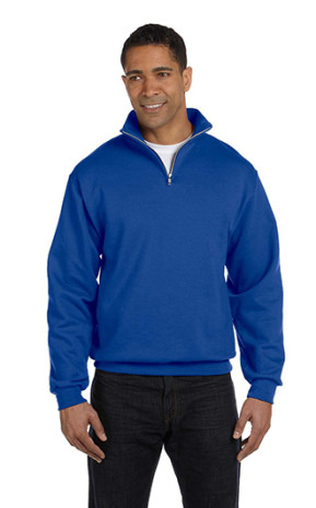 Jerzees Adult NuBlend Quarter-Zip Cadet Collar Sweatshirt