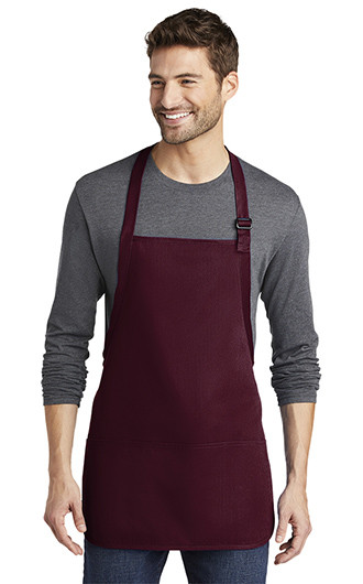 Port Authority Medium-Length Apron with Pouch Pockets