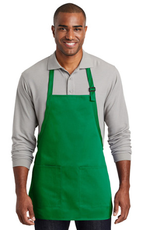 Port Authority Medium-Length Two-Pocket Bib Apron