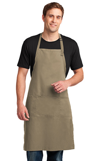 Port Authority Easy Care Extra Long Bib Apron with Stain Release