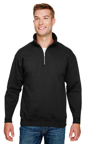 Bayside Unisex 9.5 oz., 80/20 Quarter-Zip Pullover Sweatshirt