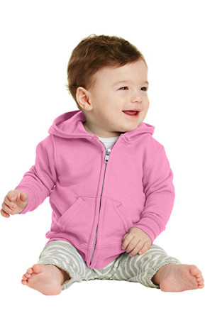 Port & Company Infant Core Fleece Full-Zip Hooded Sweatshirt