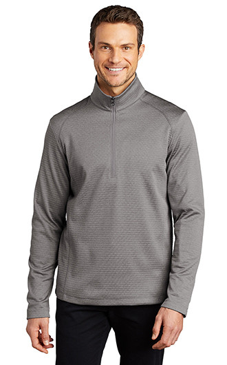 Port Authority Diamond Heather Fleece 1/4-Zip Pullover