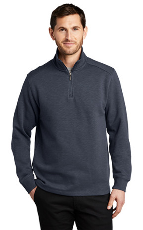 Port Authority Slub Fleece 1/4-Zip Pullover