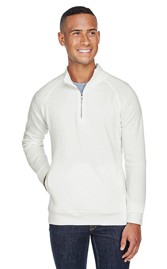 J America Adult Triblend Fleece Quarter-Zip