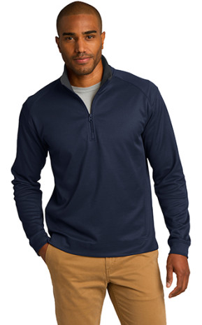 Port Authority Vertical Texture 1/4-Zip Pullover