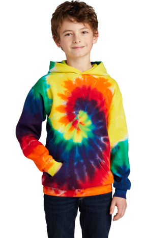 Port & Company Youth Tie-Dye Pullover Hooded Sweatshirt