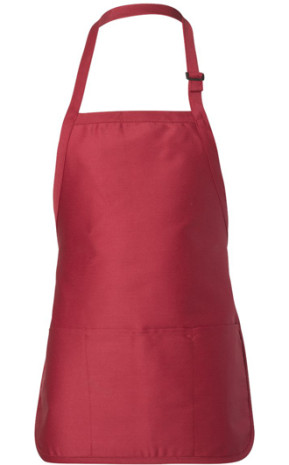 Q-Tees - Full-Length Apron with Pouch Pocket