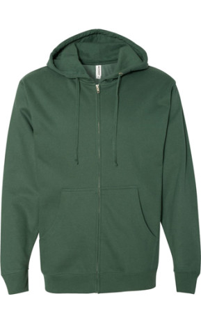 Midweight Full-Zip Hooded Sweatshirt