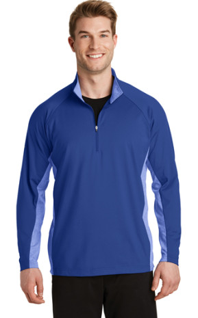 Sport-Tek Sport-Wick Stretch Contrast 1/2-Zip Pullover