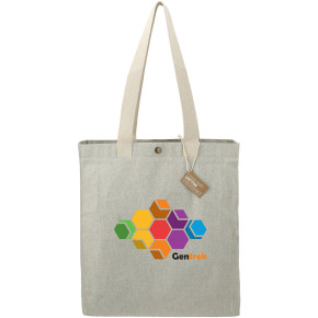 Repose 10oz Recycled Cotton Box Tote w/Snap