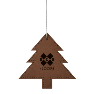 Leatherette Ornament - Tree
