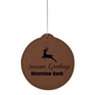 Leatherette Ornament - Circle