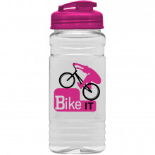 20 Oz. Clear Sports Bottle With USA Flip Top Lid