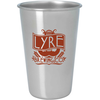Stainless Pint Glass - 16 oz.