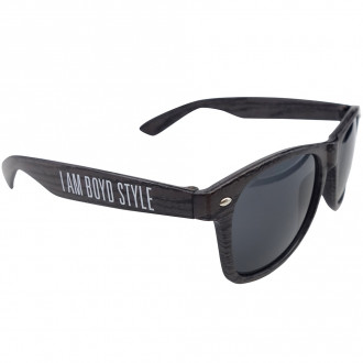 Charcoal Wood Tone Miami Sunglasses