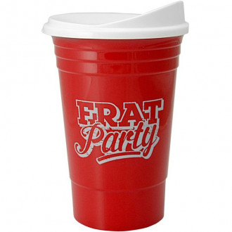 Double Wall Insulated Party Plastic Cup 16oz With Lid