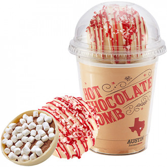 Hot Chocolate Bomb Cup Kit (White Chocolate Peppermint)