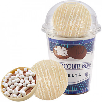 Hot Chocolate Bomb Cup Kit (White Chocolate Crystal)