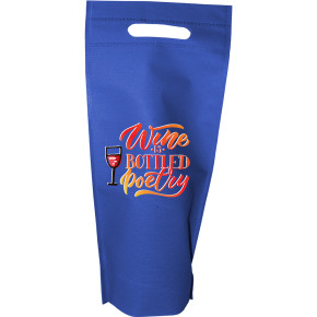 Thrifty Single Bottle Wine Bag, Full Color Digital