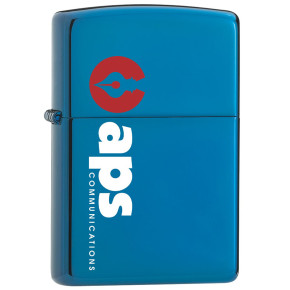 High Polish Blue Zippo Windproof Lighter