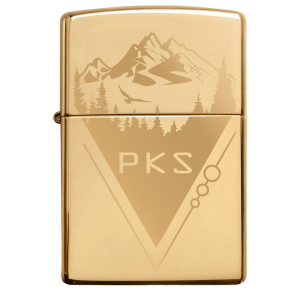 High Polish Brass Zippo Windproof Lighter