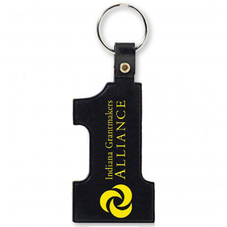 Number 1 Tag Keychain