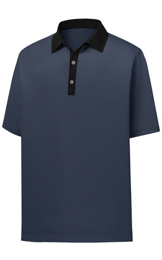 Footjoy Lisle Mini Check Print Polo