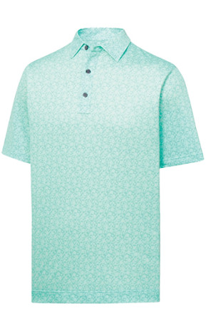 Footjoy Painted Floral Lisle Golf Shirt