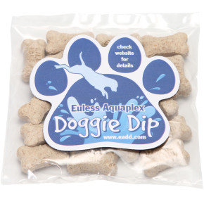 Mini Dog Bones in Bag with Paw Magnet