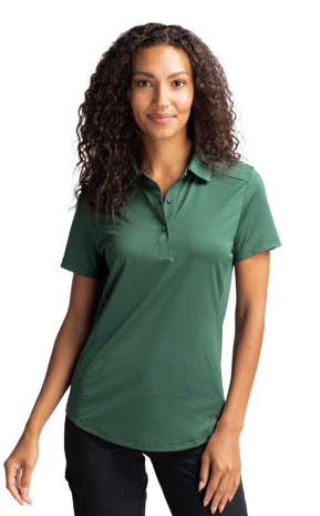 Cutter & Buck Prospect Textured Stretch Womens Short Sleeve 