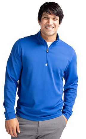 Cutter & Buck Traverse Stretch Quarter Zip Mens Pullover