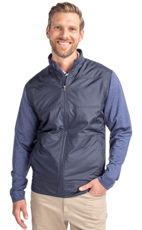 Cutter & Buck Stealth Hybrid Quilted Mens Full Zip Windbreak