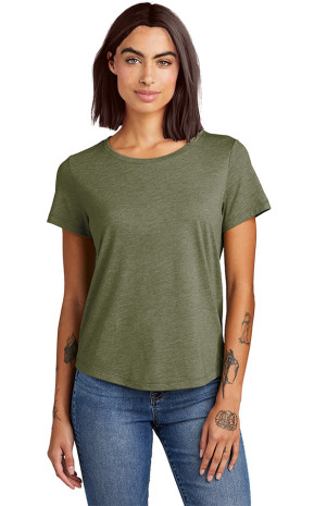 Allmade Women's Relaxed Tri-Blend Scoop Neck Tee