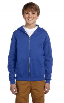 Jerzees Youth 8 oz. NuBlend Fleece Full-Zip Hooded Sweatshirt