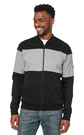 Nautica Anchor Bomber Full-Zip Fleece Jacket