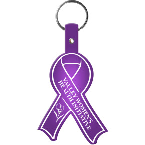 Awareness Ribbon Flexible Key Tag