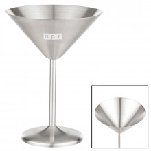 10oz. Stainless Steel Martini Glass