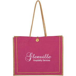 Paradise Jute Tote Bag