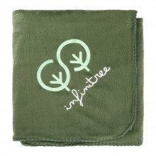 100% Recycled PET Fleece Blanket w/RPET Pouch