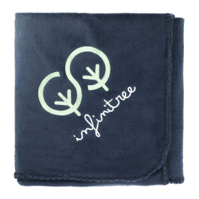 100% Recycled PET Fleece Blanket w/RPET Pouch