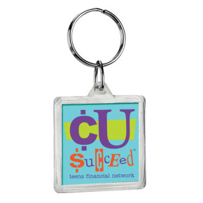 Square Crystal Keytag