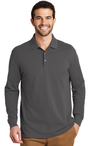 Port Authority EZCotton Long Sleeve Polo