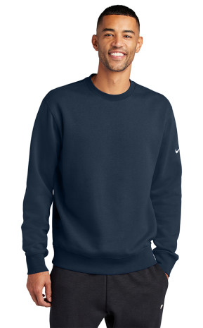 Nike Club Fleece Sleeve Swoosh Crew