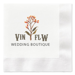 Full Color 3 Ply Premium Coined Beverage Napkin