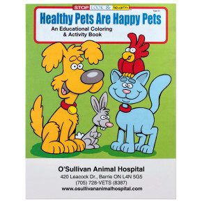 Healthy Pets Are Happy Pets Coloring Book