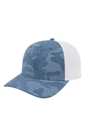 Poly Camo Trucker Mesh Back Cap