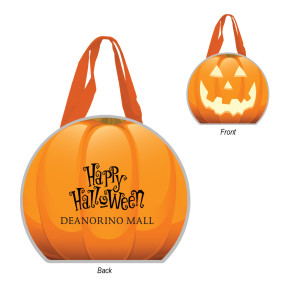 Reflective Shopper Halloween Pumpkin Tote