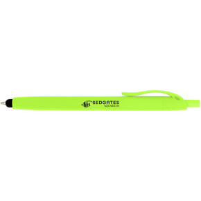 Zinnia Rubberized Pen With Stylus